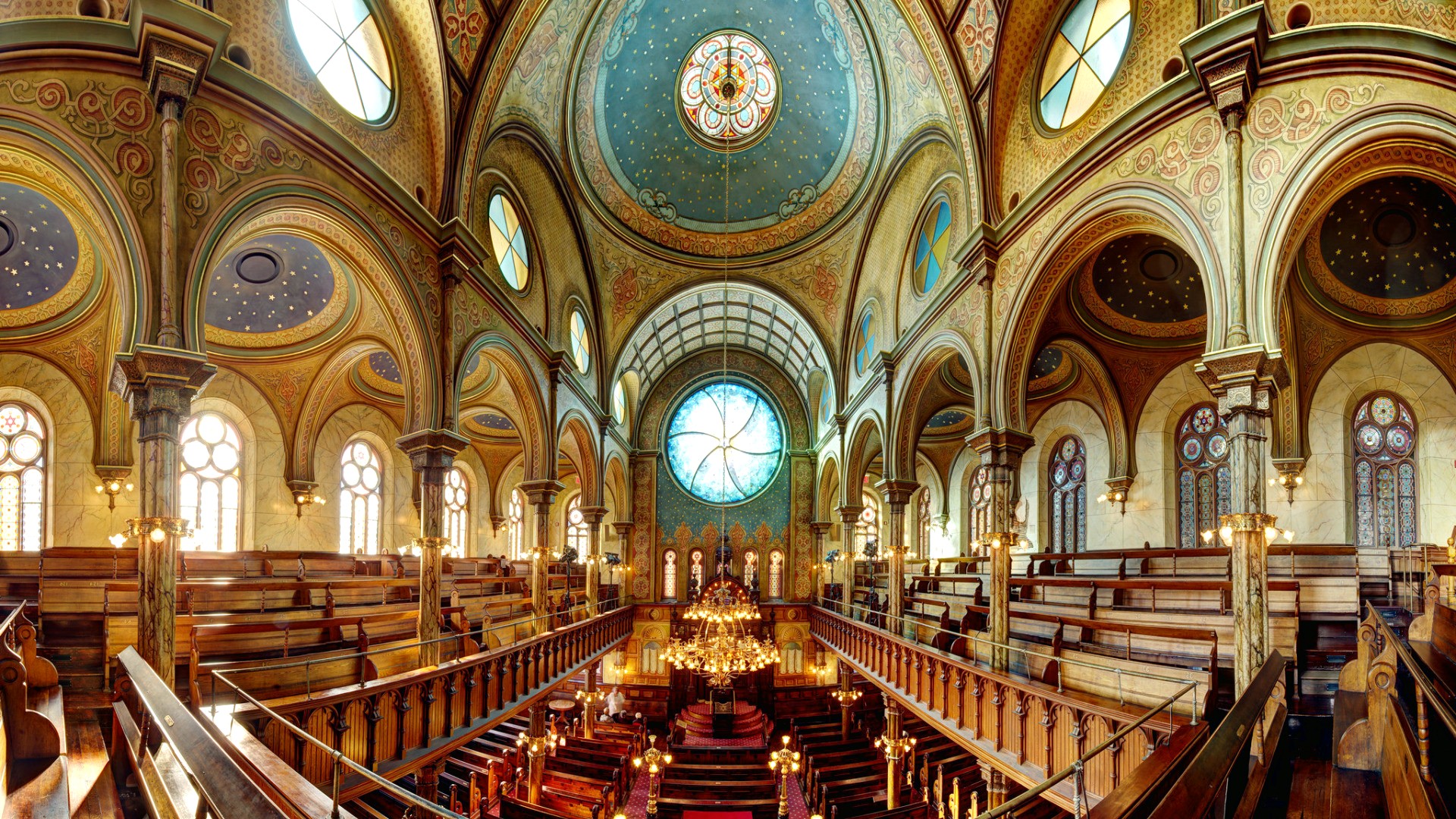 picture: 犹太教堂，美国，长凳，宗教，纽约 (image)